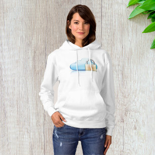 Camiseta Ícone de Armazenamento em Nuvem Seguro com Cadeado