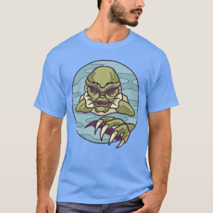 Camiseta Ícone de Arte de Monstro de Horror da Criatura de 