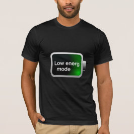 Camiseta Ícone de Bateria Modo Baixa Energia Gráfico Digita