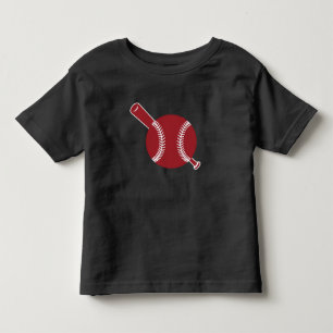 Camiseta Ícone de beisebol e Bat