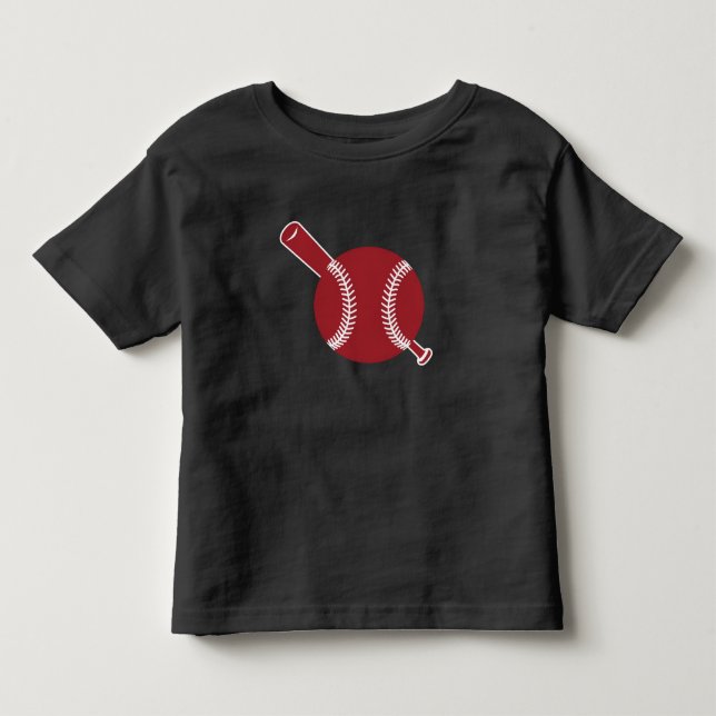 Camiseta Ícone de beisebol e Bat (Frente)