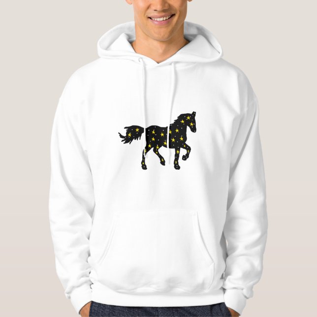 Camiseta ícone de cavalo da galáxia – Identidade A (Frente)