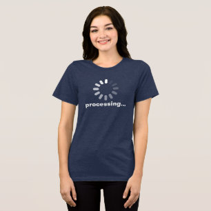 Camiseta Ícone de Computador de Carregamento Neurodivergent