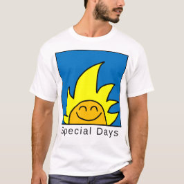 Camiseta Ícone de dias especiais azul