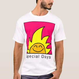 Camiseta Ícone de Dias Especiais Rosa