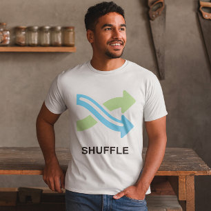 Camiseta Ícone de embaralhamento