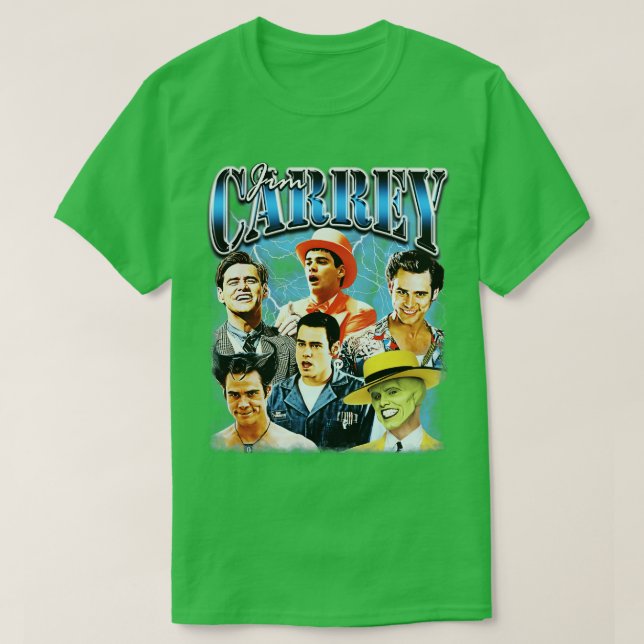 Camiseta Ícone de Jim rey 90s estilo bootleg (Frente do Design)