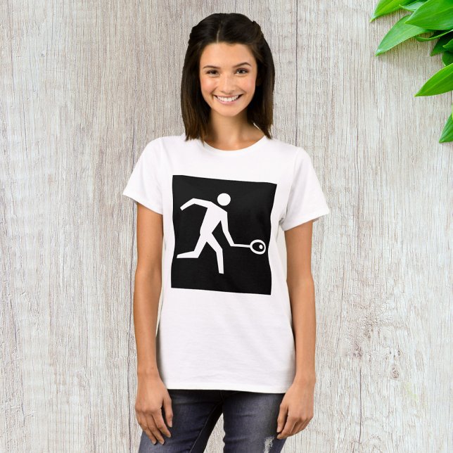 Camiseta Ícone de Jogador de Squash (Criador carregado)