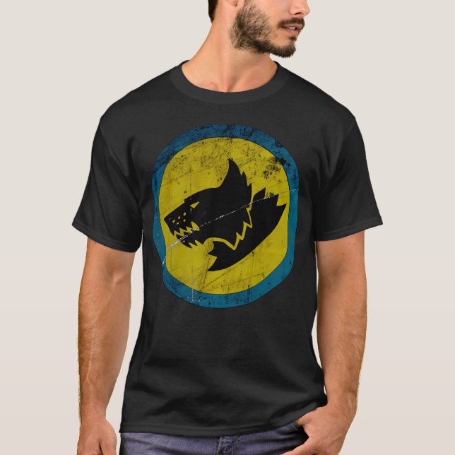 Camiseta Ícone de Lobos Espaciais (Frente)