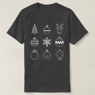 Camiseta Ícone de Natal minimalista Unisex 2