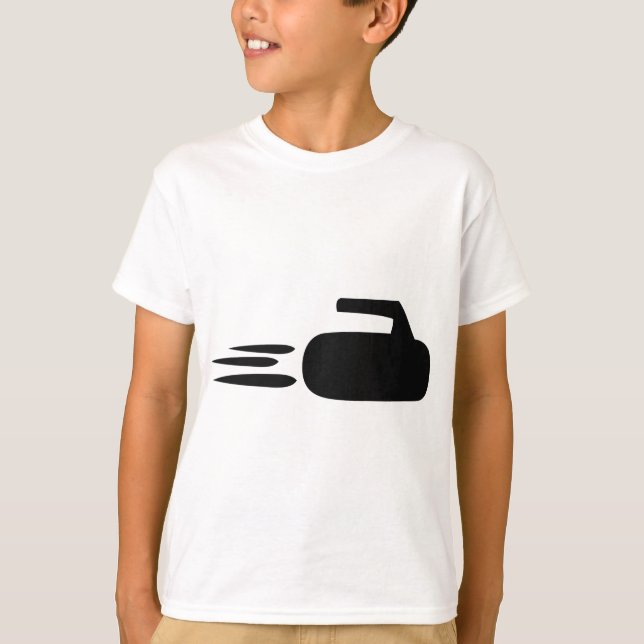 Camiseta ícone de pedra de ondulação (Frente)
