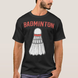 Camiseta Ícone de Peteca de Badminton com Design Divertido