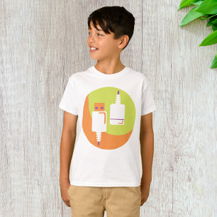 Camiseta Ícone de Plugue USB