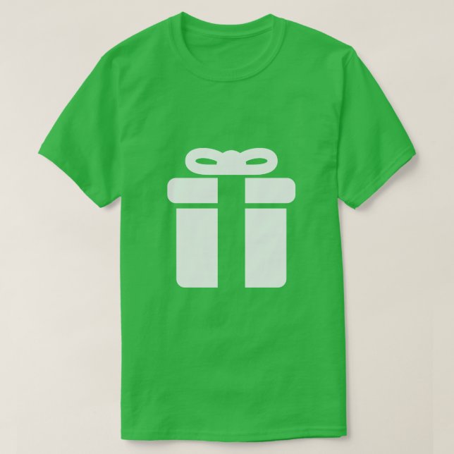 Camiseta Ícone de presente de Natal (Frente do Design)