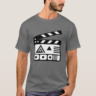 Camiseta Ícone de quadro de filme Vintagem cinematográfica 