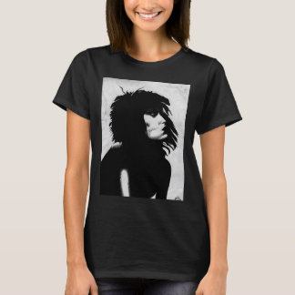 Camiseta Ícone de Retrato de Mulher Deusa Gótica Arte de Mo