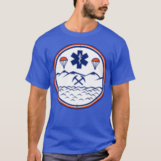 Camiseta Ícone de Salvamento do Ar no Mar Terrestre