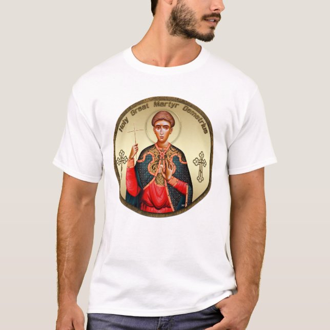 Camiseta ícone de São Demétrio 3 (Frente)
