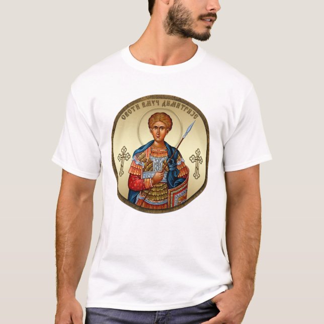 Camiseta ícone de São Demétrio srb (Frente)