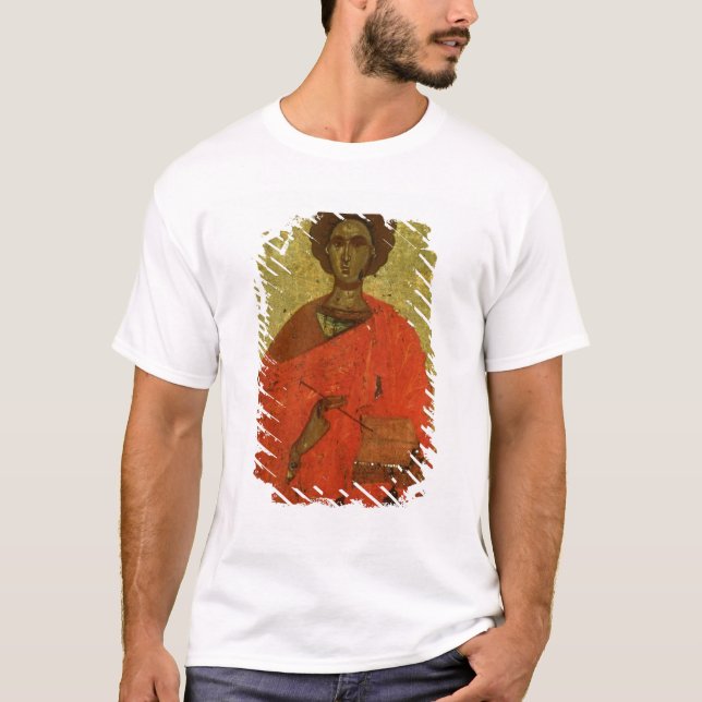 Camiseta Ícone de St. Pantaleon de Nicomedia (Frente)
