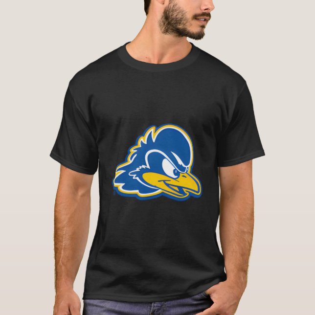 Camiseta Ícone de tórax esquerdo do Delaware Fightin' Blue  (Frente)