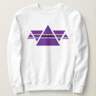 Camiseta Ícone de Triângulo de Script de Nome Personalizado