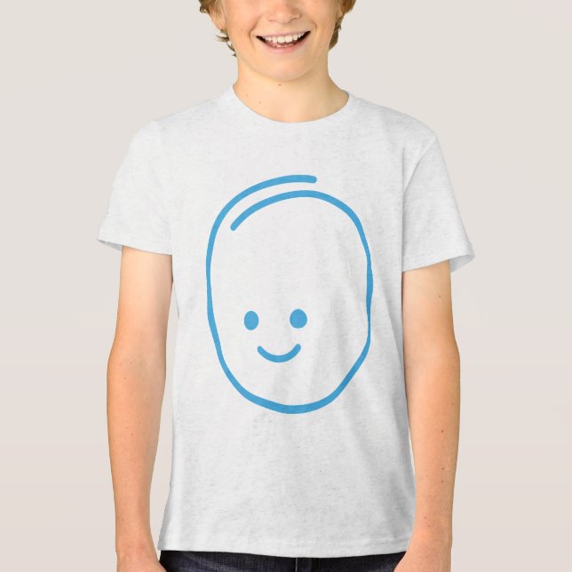 Camiseta Ícone de Tristeza Minimalista (Frente)