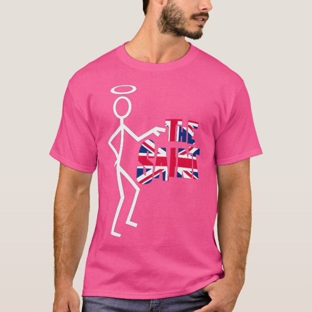 Camiseta Ícone de Tv Clássica do Século 20 britânico S1 V2H (Frente)