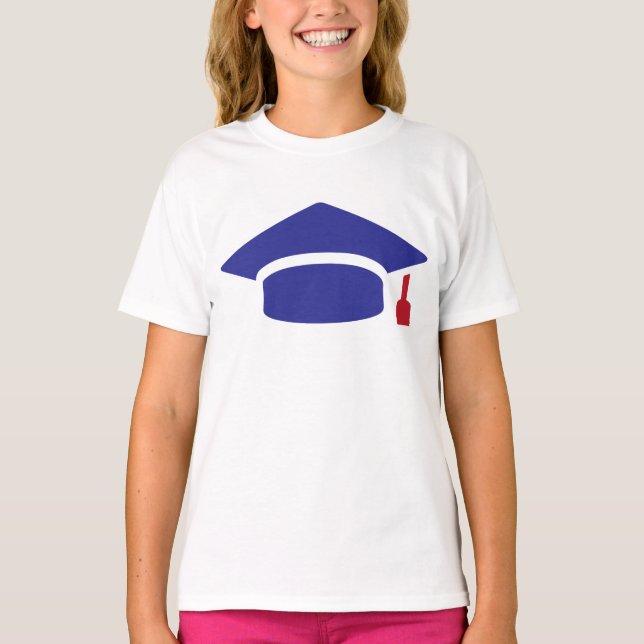 Camiseta Ícone do boné de formatura (Frente)