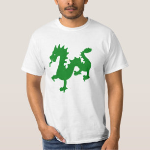 Camiseta Ícone do Dragão Chinês Verde do Zodíaco – Ano Luna