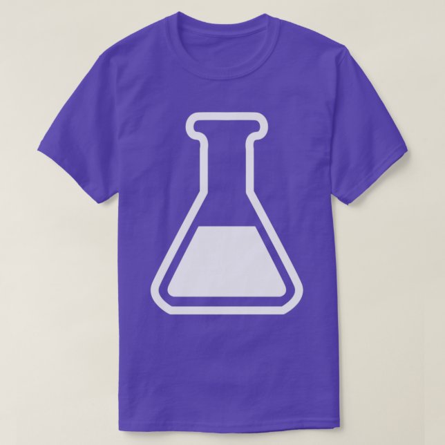 Camiseta Ícone do Frasco do Laboratório de Química (Frente do Design)