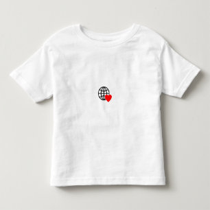 Camiseta Ícone do Globo do Amor Mundial   Coração Terra Des