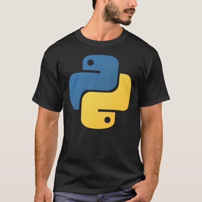 Camiseta Ícone do idioma de programação de Python   (Frente)