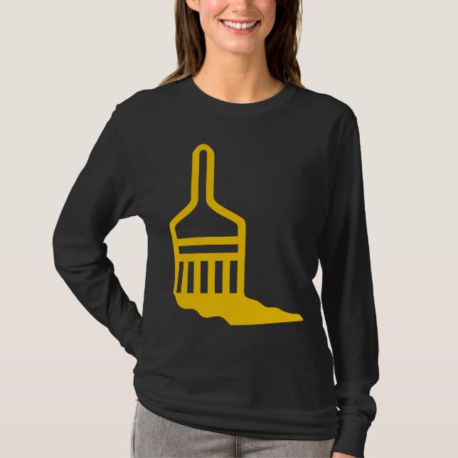 Camiseta Ícone do pincel (Frente)