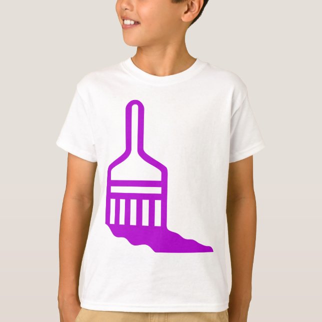 Camiseta Ícone do pincel (Frente)