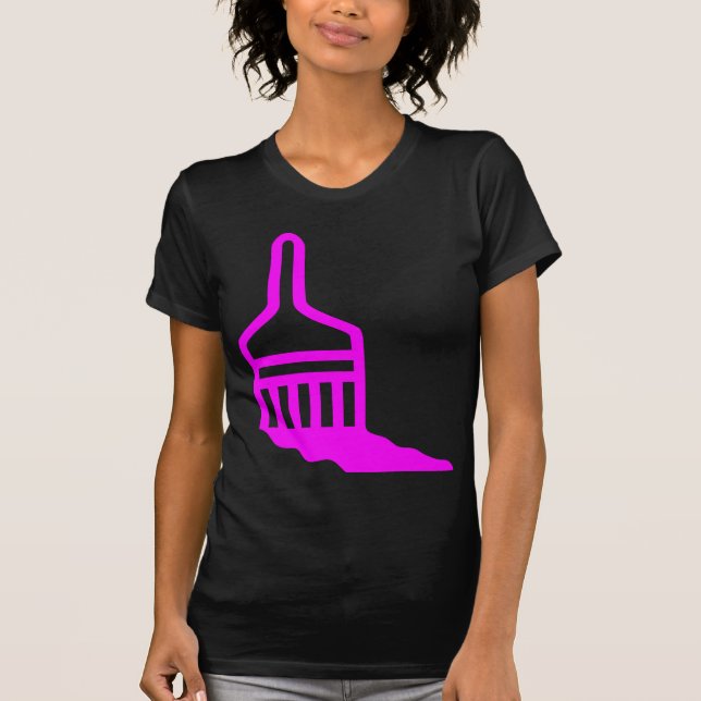 Camiseta Ícone do pincel (Frente)