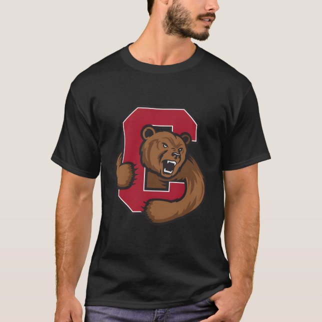 Camiseta Ícone Do Urso Neutro Da Cornell Big Red (Frente)
