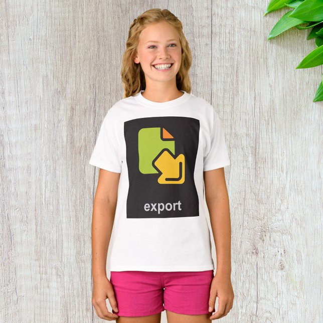 Camiseta Ícone Exportar (Criador carregado)
