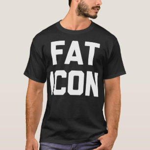 Camiseta Ícone Gordo engraçado dizendo novidade sarcástica 