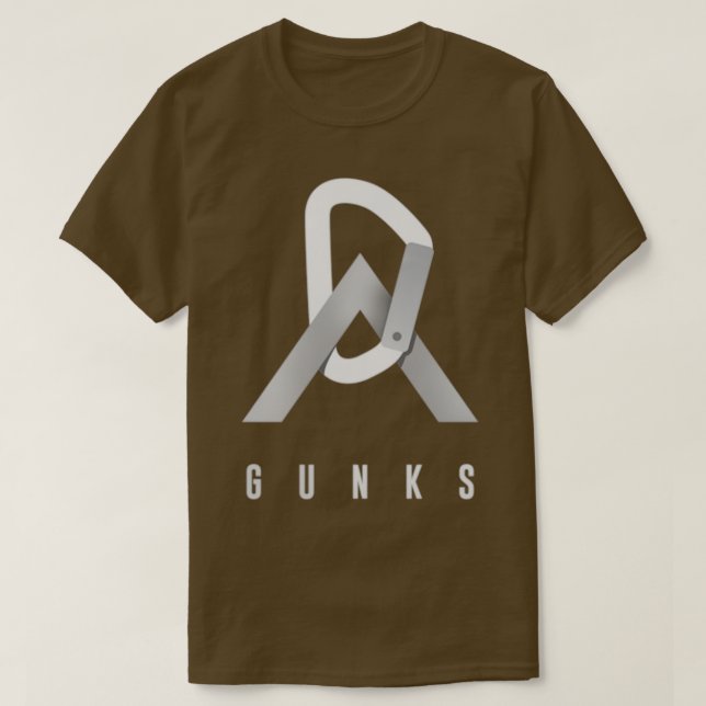 Camiseta Ícone Gunks Mountain and Biner (Frente do Design)