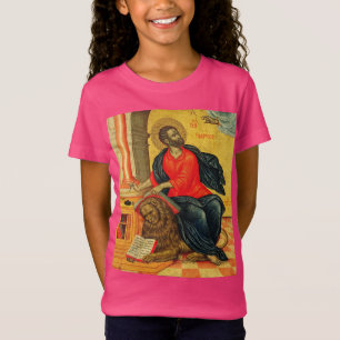 Camiseta ícone ortodoxo de São Marcos Evangelista