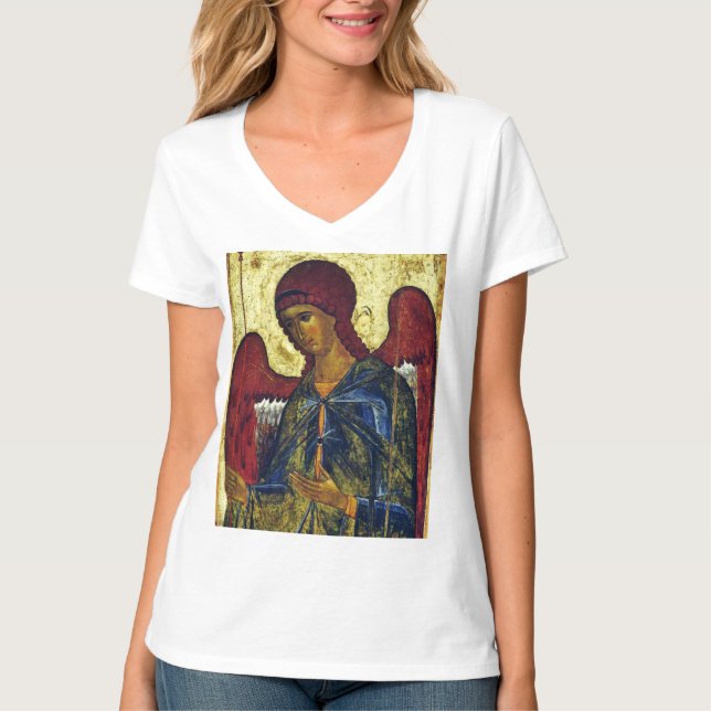 Camiseta Ícone Ortodoxo do Anjo São Gabriel (Frente)