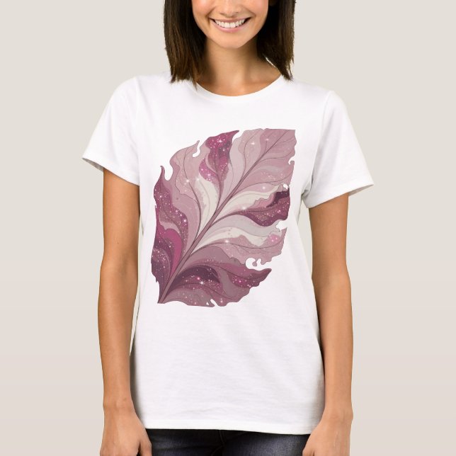Camiseta Ícone Prata FANTASY LEAF Design Ousado (Frente)