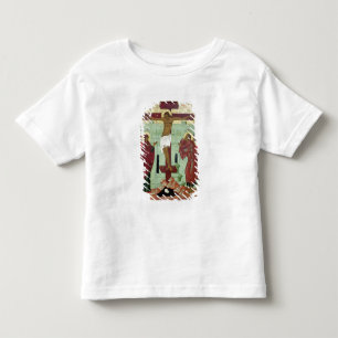 Camiseta Ícone que descreve a crucificação com o Virgin