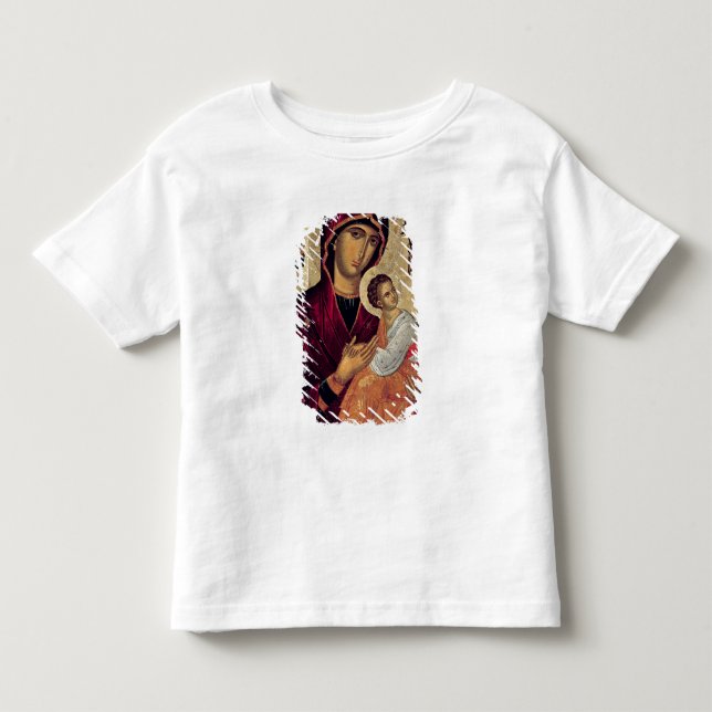 Camiseta Ícone que descreve a mãe santamente da paixão (Frente)