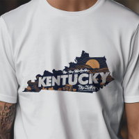 Ícone Retro de Viagem Gráfico de Kentucky Icônico