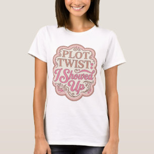 Camiseta Ícone Rosa VIRADA DE JOGO EU APARECI Design de Slo