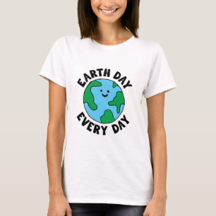 Camiseta Ícone Terra Feliz do Dia a Dia Ecológico da Terr