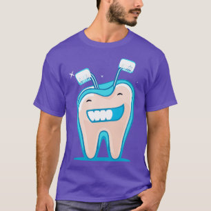 Camiseta Ícone vetorial de sorrisos brilhantes dos dentes l