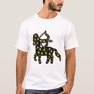 Camiseta Ícone Zodiacal de Sagitário – Arqueiro Cósmico
